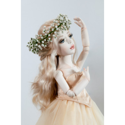 Author's handmade interior collectible doll Alisha