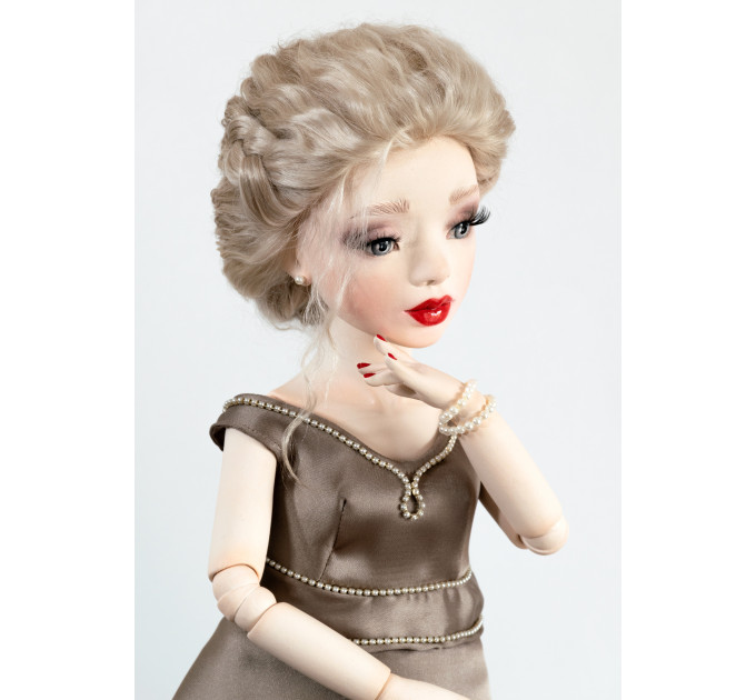 Author's handmade interior collectible doll Eva