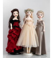 Author's handmade interior collectible dolls Carmen, Eva, Alisha