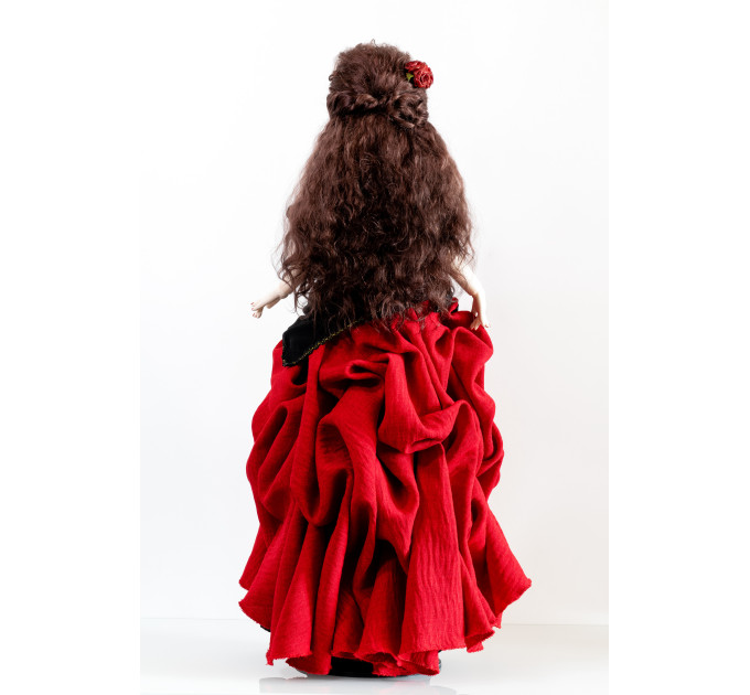 Author's handmade interior collectible doll Carmen