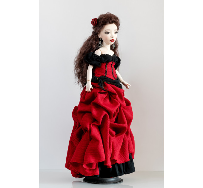 Author's handmade interior collectible doll Carmen