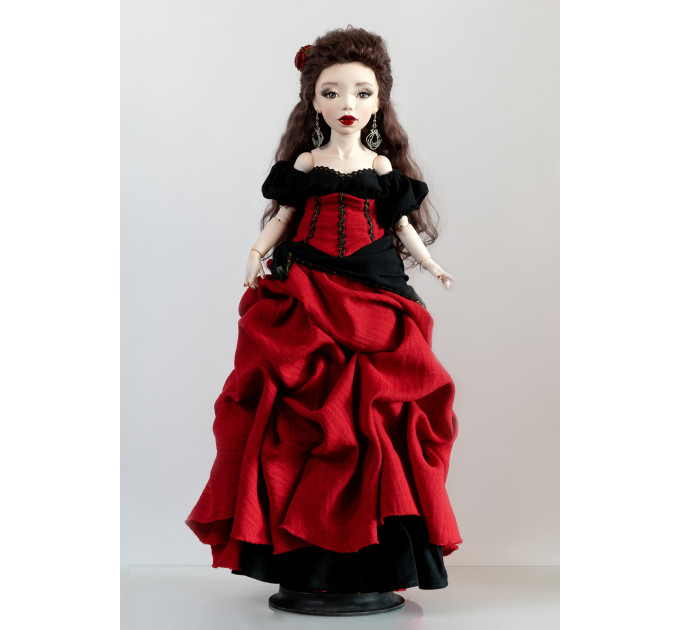 Author's handmade interior collectible doll Carmen